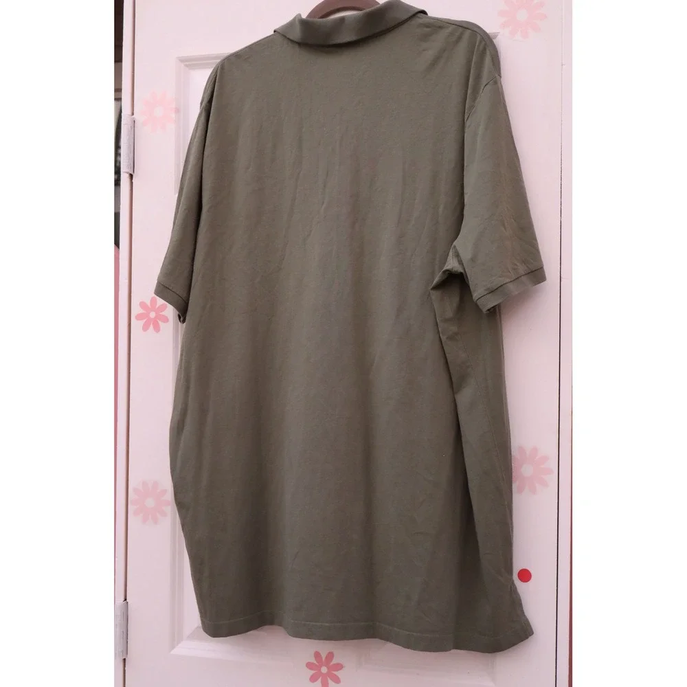 Polo Ralph Lauren Mens XXL Olive Green Cotton Jersey Pocket Polo Shirt NWT